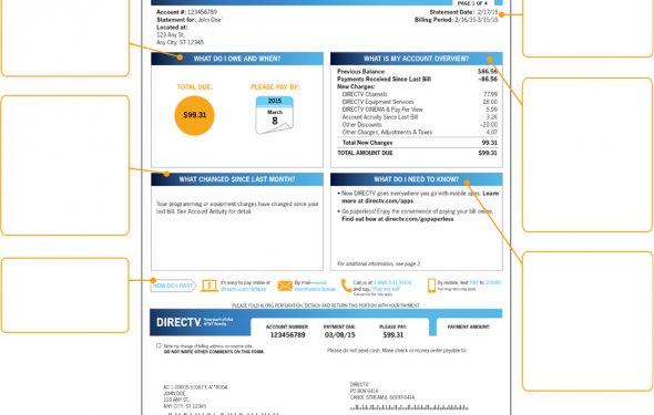 DIRECTV Billing Statement